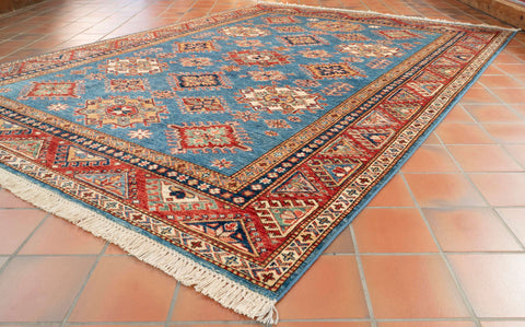 Handmade fine Afghan Kazak rug - 309836