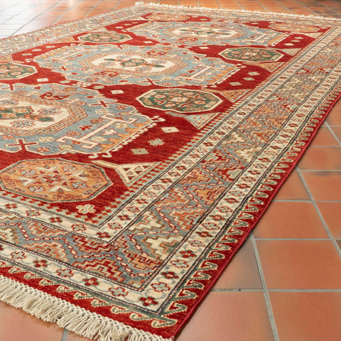 Handmade fine Afghan Kazak rug - 309837
