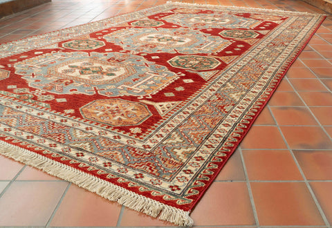 Handmade fine Afghan Kazak rug - 309837