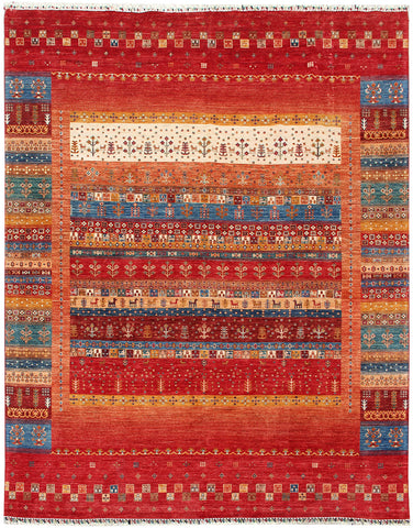 Handmade Afghan Loribaft rug - ENR309866