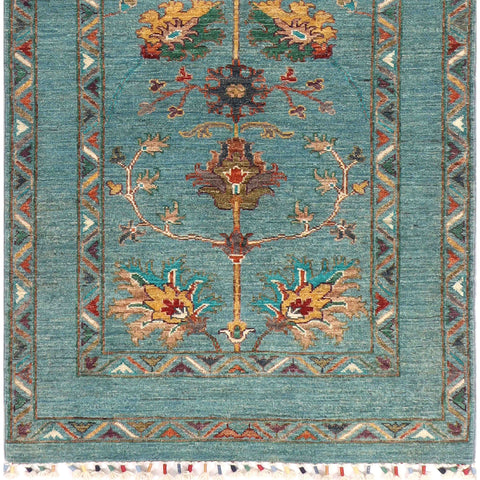 Handmade Afghan Sultani runner - ENR309901