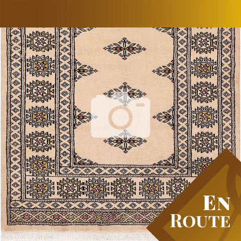 Handmade Butterfly design Bokhara rug - ENR309941