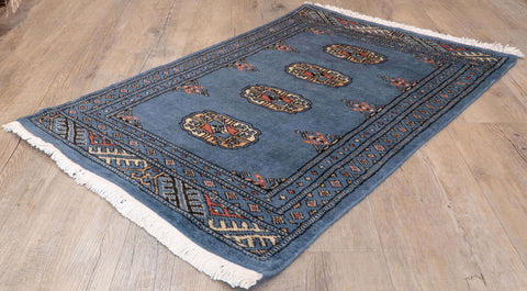 Handmade Pakistan Bokhara rug - 309956
