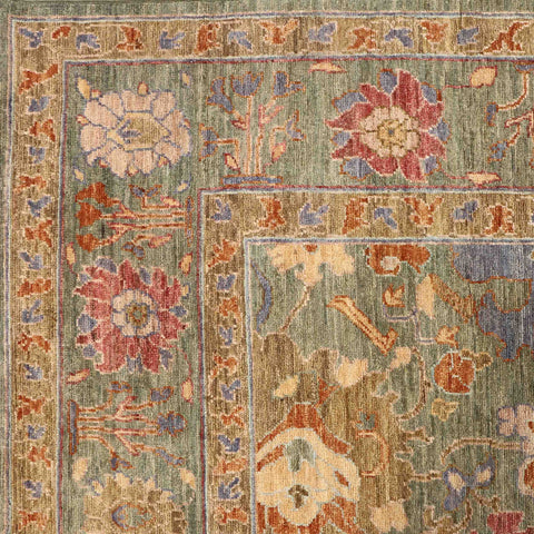 Handmade Modern Afghan Ziegler rug- ENR310002