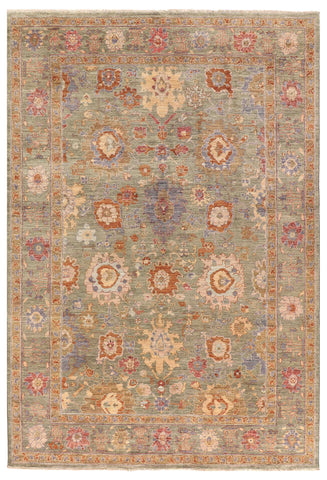 Handmade Modern Afghan Ziegler rug- ENR310002