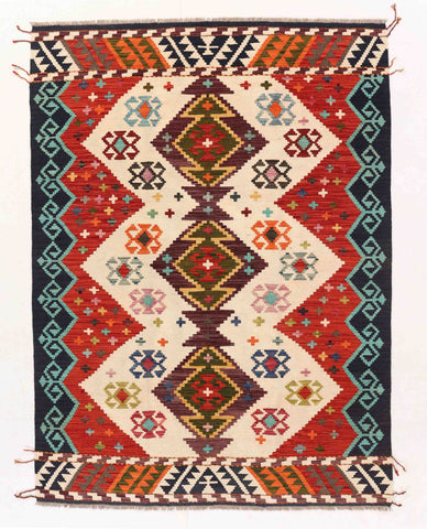 Handmade Afghan Tribal Kilim - ENR310005