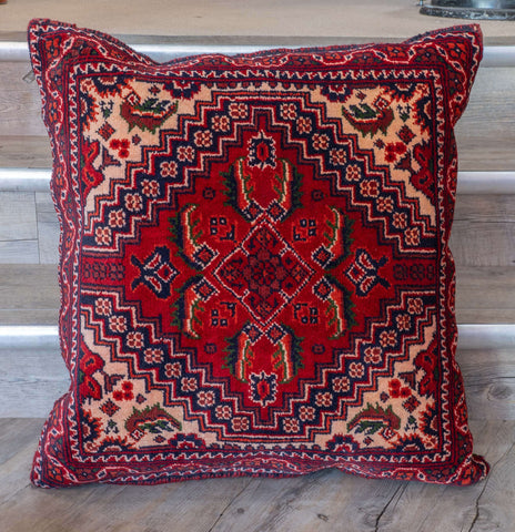 Handmade Afghan Kunduz Pile Cushion - 310274