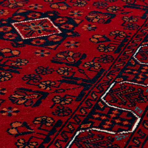 Handmade ine Afghan Kunduz extra long runner - 310344