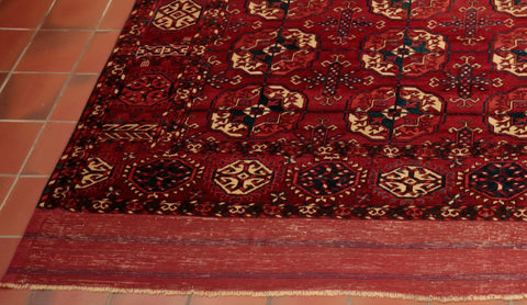 Antique handmade Tekke Turkoman carpet - WS139668