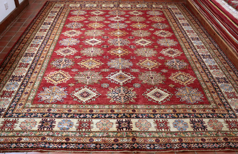 Fine handmade Afghan Kazak carpet - WS284953