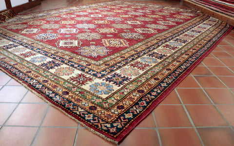 Fine handmade Afghan Kazak carpet - WS284953
