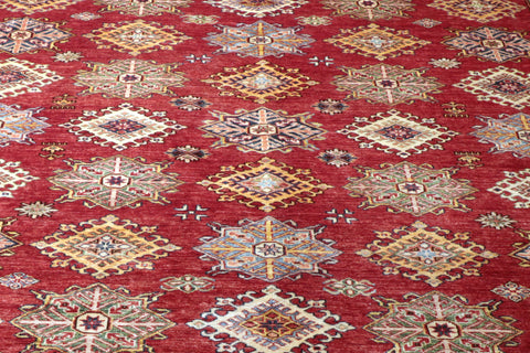 Fine handmade Afghan Kazak carpet - WS284953