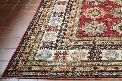 Fine handmade Afghan Kazak carpet - WS284953