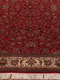 Masterfully handcrafted Kashmir Silk rug