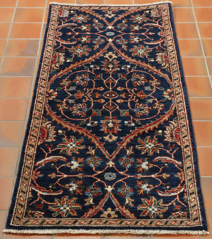 Handmade Afghan Choeb Rang short runner - WS307484