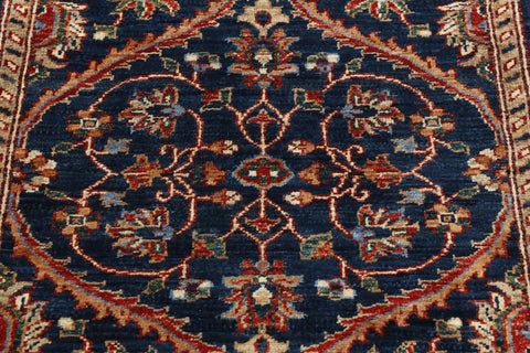 Handmade Afghan Choeb Rang short runner - WS307484