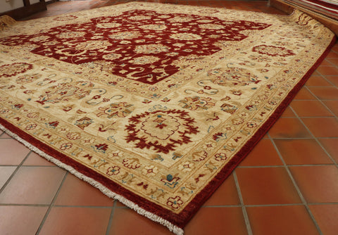 Fine handmade Afghan Ziegler square carpet - WS307658