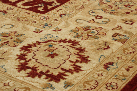 Fine handmade Afghan Ziegler square carpet - WS307658