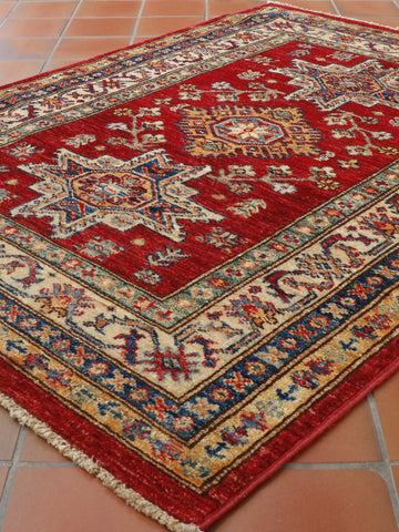 Handmade Afghan Kazak rug - WS307756