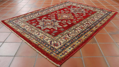 Handmade Afghan Kazak rug - WS307756