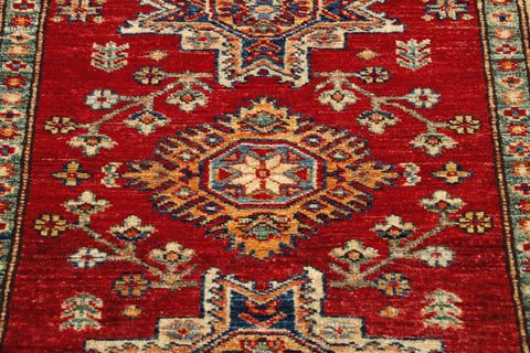 Handmade Afghan Kazak rug - WS307756