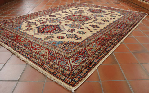 Extra fine handmade Afghan Kazak rug - WS307785