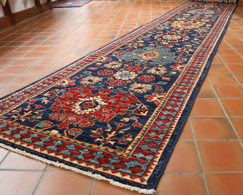 Handmade long Afghan Choeb Rang runner - WS308060