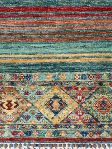 Handmade fine Afghan Samarkand rug - ENR308184