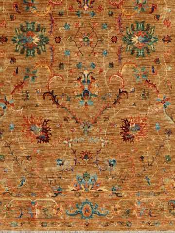 Handmade Modern Afghan Ziegler rug - ENR308238