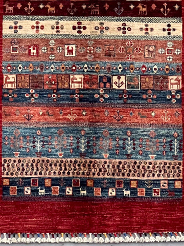 Handmade Afghan Kharjeen rug - ENR308322