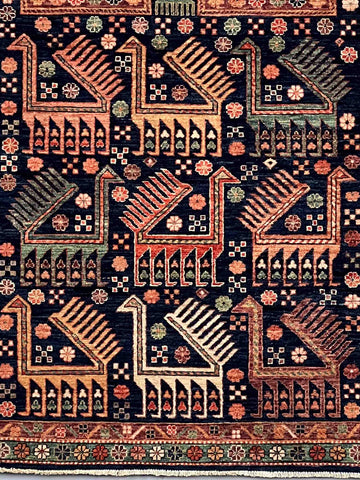 Handmade Afghan Choeb Rang rug - ENR308339
