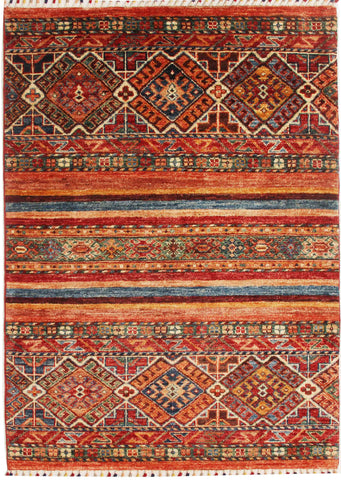 Handmade Afghan Kharjeen rug - ENR308515