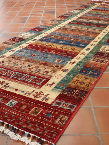 Handmade Afghan Loribaft runner - WS308632