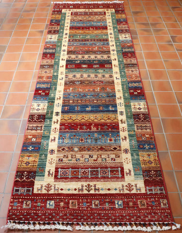 Handmade Afghan Loribaft runner - WS308632