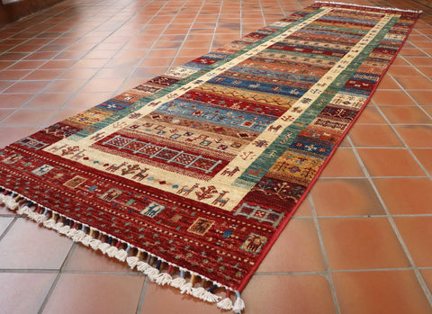 Handmade Afghan Loribaft runner - WS308632