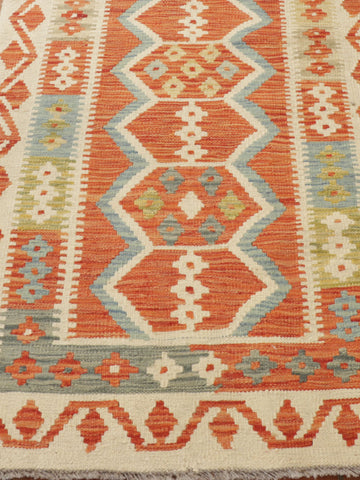 Handmade Afghan Kilim extra long runner - WS308919